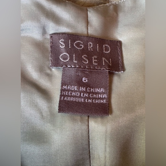Sigrid Olsen silk/linen blend sleeveless dress size 6 - Picture 8 of 10